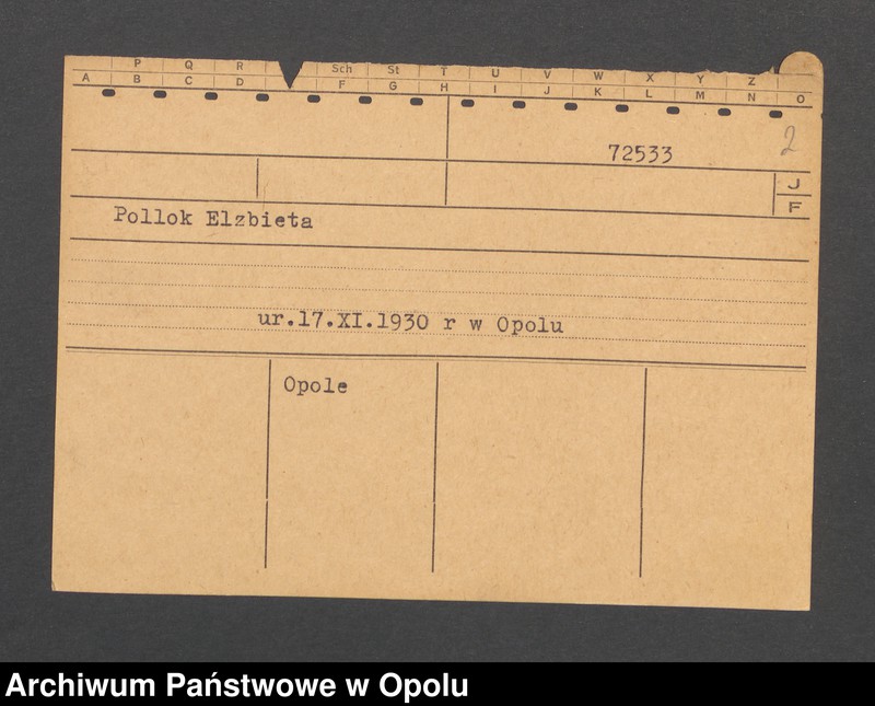 Obraz 4 z jednostki "[Wlotzka Alois, ur. 28.01.1909 r. Hindenburg]"