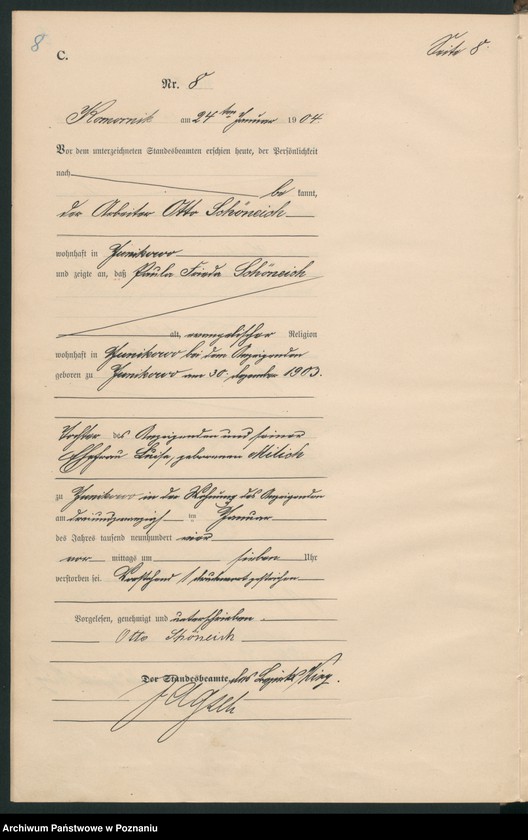 Obraz 11 z jednostki "Sterbe-Haupt-Register"