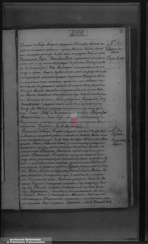 Obraz z jednostki "[Księga duplikat aktów urodzonych, zaślubionych i zmarłych]"