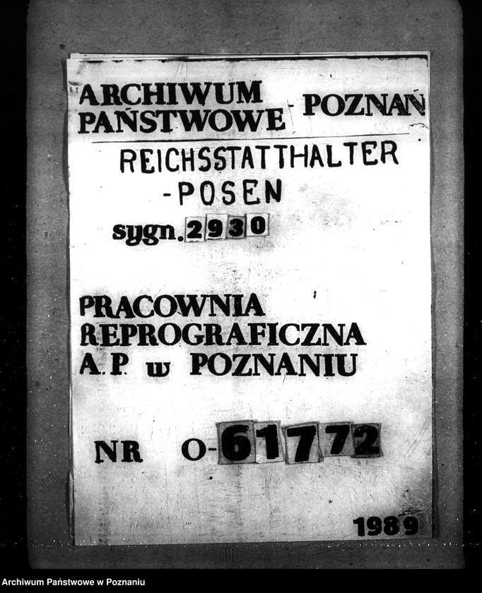 Obraz 1 z jednostki "Dienstwohnung des Polizeipräsidenten (Poznań)"