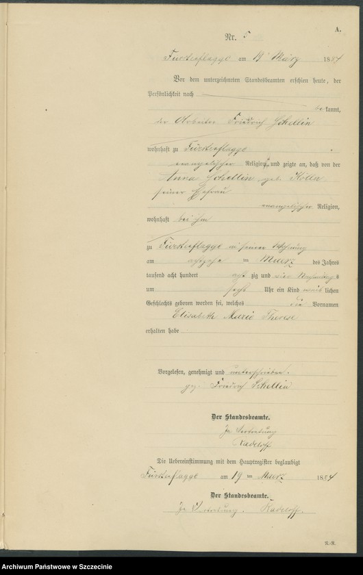 Obraz 8 z jednostki "Geburts-Register (Neben-Register)"