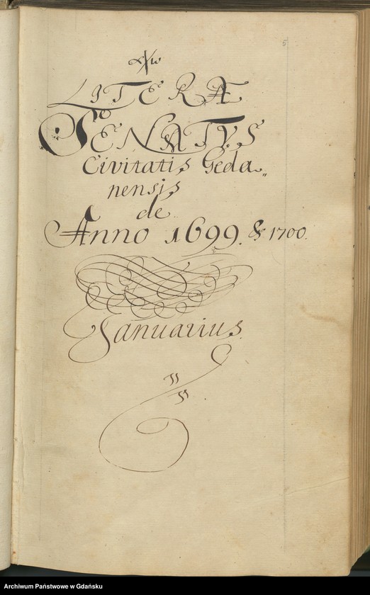 image.from.unit.number "Literae Senatus Civit. Gedanensis de A. 1699. Literae Senatus Civit. Gedanensis de A. 1700. Index literarum […] [adresatów]. Index materiarum […]"