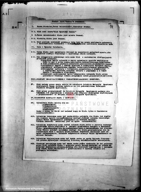 Obraz 19 z jednostki "/Klub Sportowy,,Czarni" w Poznaniu/"