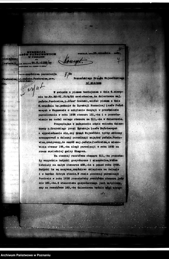 Obraz 10 z jednostki "Parcelacja majątku państwowego Pawłowice"