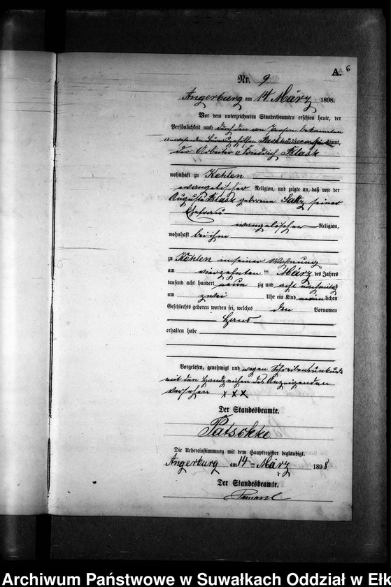 image.from.unit.number "Geburts-Neben-Register des Preussischen Standes-Amtes Kehlen Kreis Angerburg"