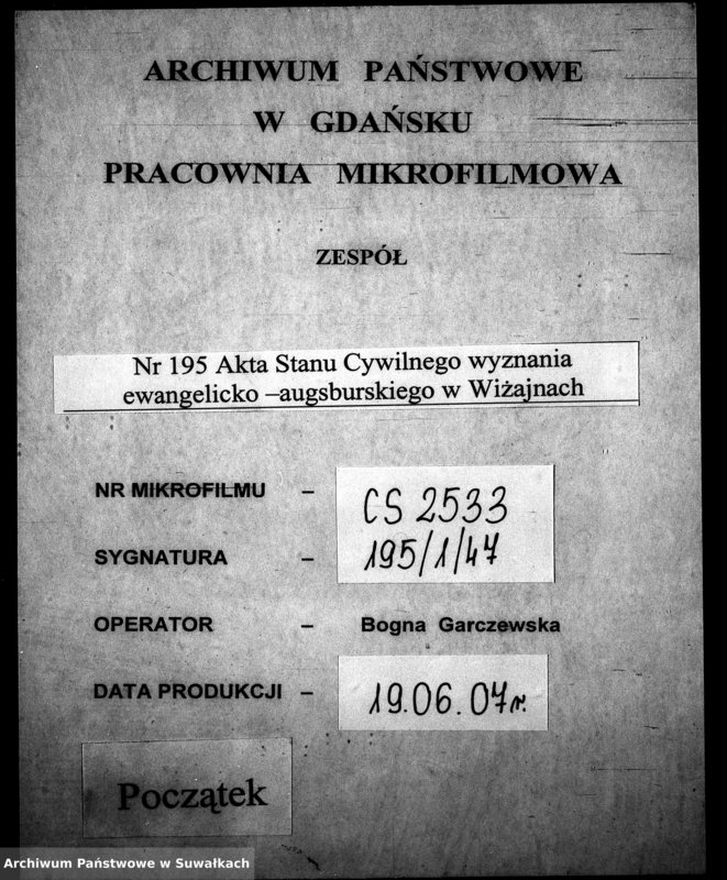 image.from.unit.number "[Ksiega akt zgonów wyznania ewangelicko-augsburskiego zboru w Wiżajnach]"