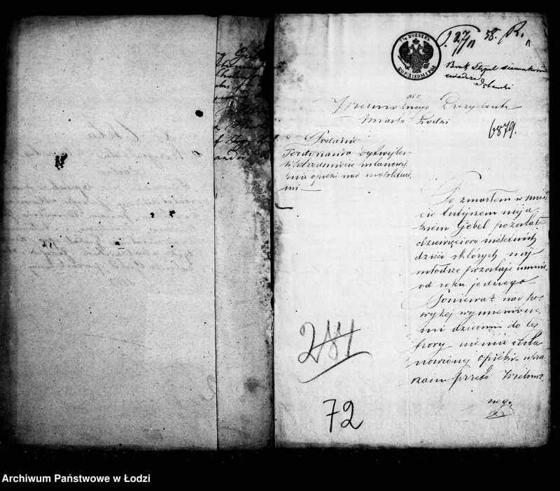 Obraz 5 z jednostki "Akta tyczące się ustanowienia opieki nad nieletnimi: Józefem, Marcinem, Dawidem, Janem, Edmundem, Juliuszem, Leontyną, Antonim rodzeństwem Giebel po zmarłych małżonkach Józefie i Magdalenie Giebel"