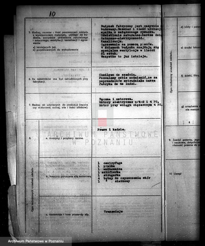 Obraz 14 z jednostki "Zatwierdzenie zakładu przemysłowego firmy Hermann August i Syn w Lesznie /Garbarnia skór/"