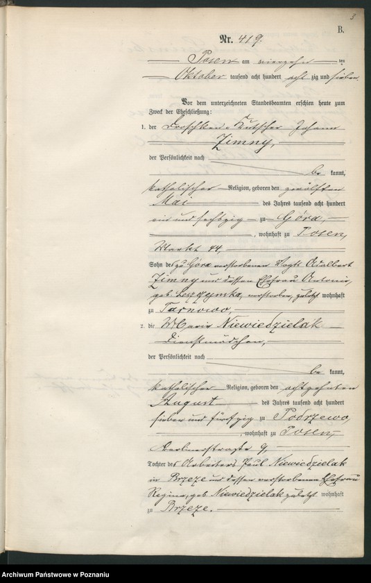 Obraz 6 z jednostki "Księga małżeństw t. III"