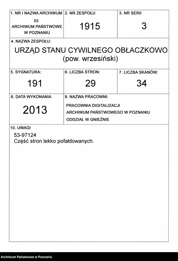Obraz 1 z jednostki "Heiraths-Haupt-Register tom II"