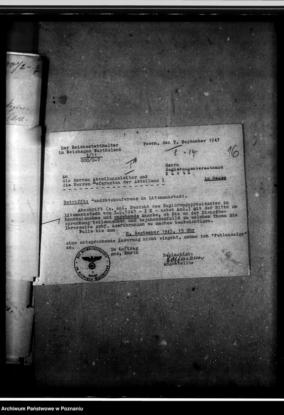 Obraz 20 z jednostki "Konferencje z landratami - korespondencja, porządki obrad"