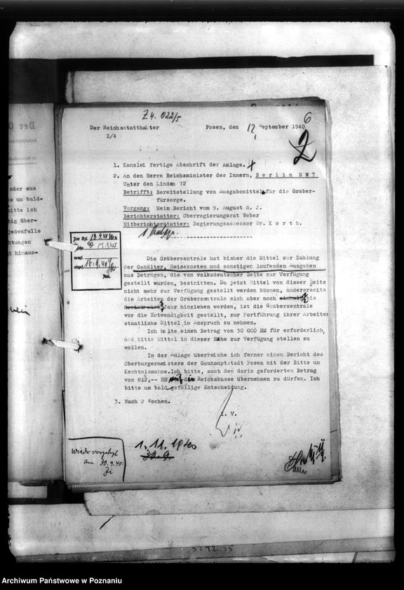 Obraz 11 z jednostki "Budżety Zentrale für die Gräber der ermordeten Volksdentuken"