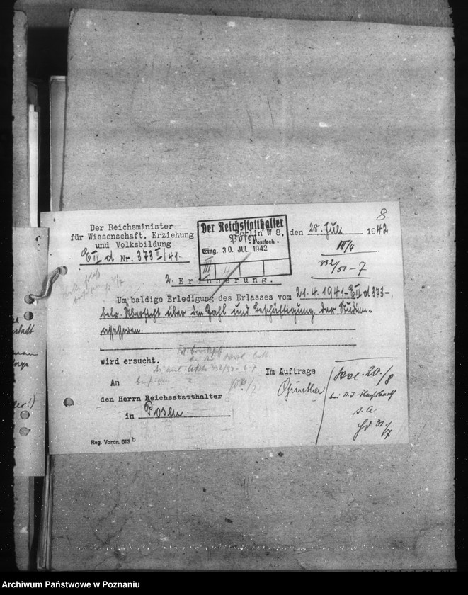 Obraz 12 z jednostki "Statistische Angaben der Oberschulen"