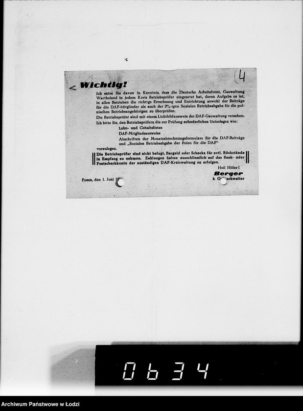 Obraz 8 z jednostki "D.A.F [Wpłaty składek członkowskich]"