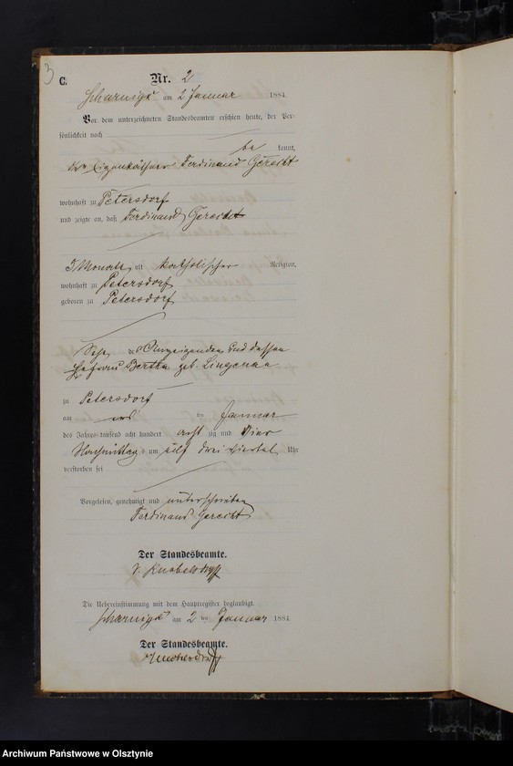 image.from.unit.number "Sterbe-Neben-Register Nr 1 - 61"