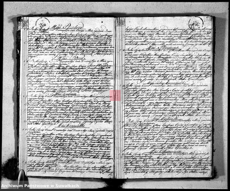 image.from.unit.number "Księga aktu umarłych gminy suwalskiey, powiatu dąbrowskiego w departamencie łomżyńskim od dnia 1 maja 1813 po 1 maja 1814"
