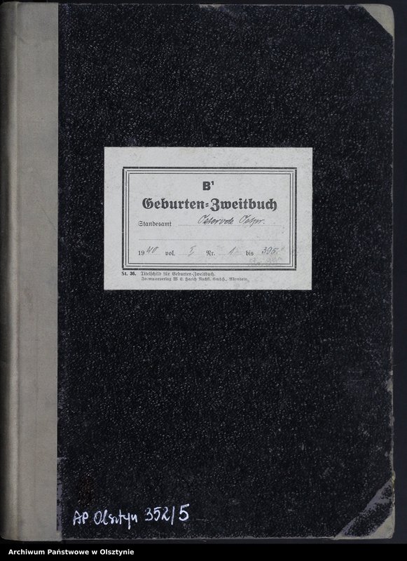 image.from.unit.number "Geburtenbuch-Zweitbuch Tom I,Nr 1 - 395"