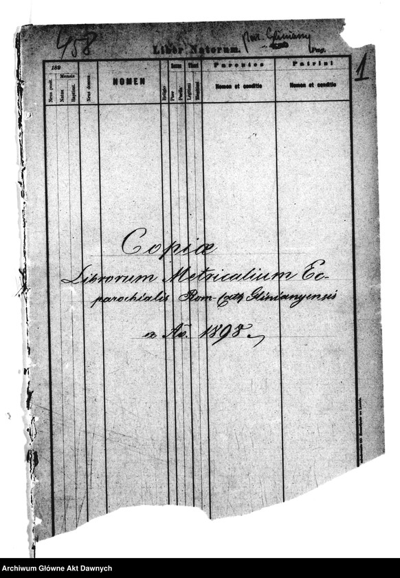 image.from.unit.number "Parafia: Gliniany. Dekanat: Gliniany. Kopie z ksiąg metrykalnych ur., śl., zg. dla całej parafii (miasto Gliniany i wsie)."