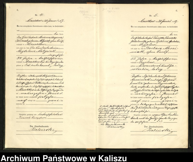 Obraz 6 z jednostki "Księga miejscowa zgonów"