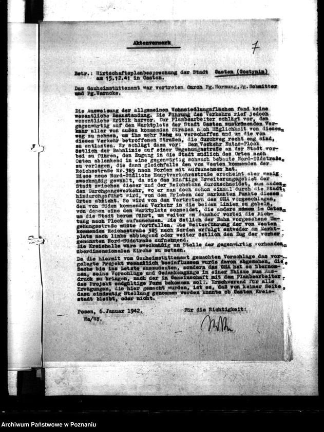 Obraz 11 z jednostki "Bebauungspläne von Dietfurt (Żnin), Gasten, Kutno, Hohensalza (Inowrocław), Mogilno, Konin, Warthbrücken (Koło)"