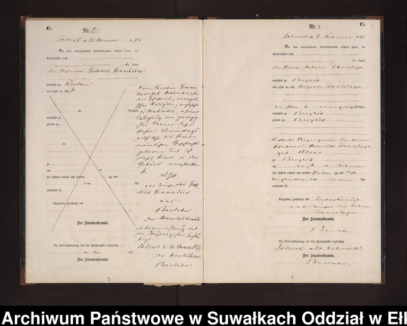 image.from.unit.number "Sterbe-Neben-Register des Preussischen Standes-Amtes Neuhoff Kreis Loetzen"