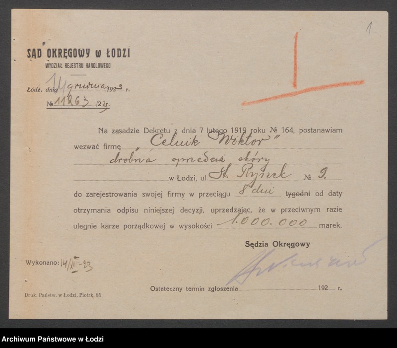 Obraz 3 z jednostki "Wiktor Celnik – drobna sprzedaż skóry"