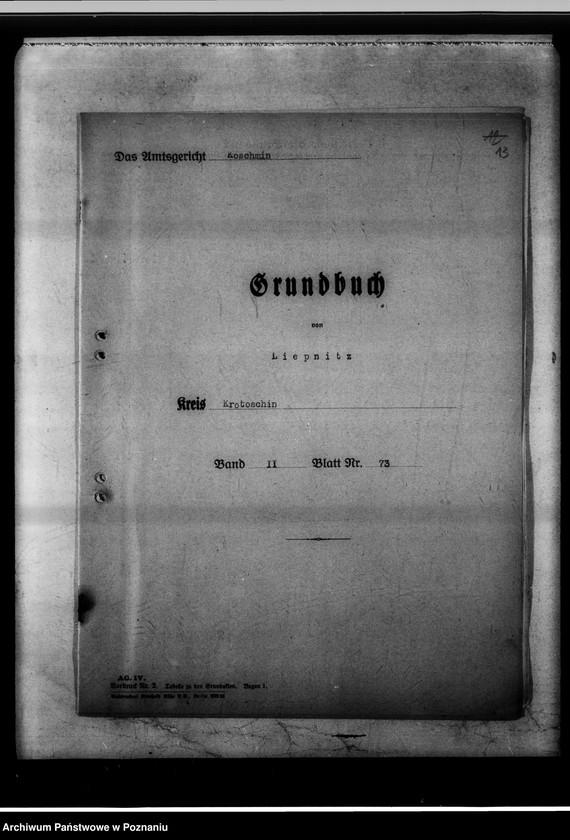 Obraz 17 z jednostki "Koschmin - Ehemalige Provinzial-Gärtnerlehranstalt Anlage-Vermögen."