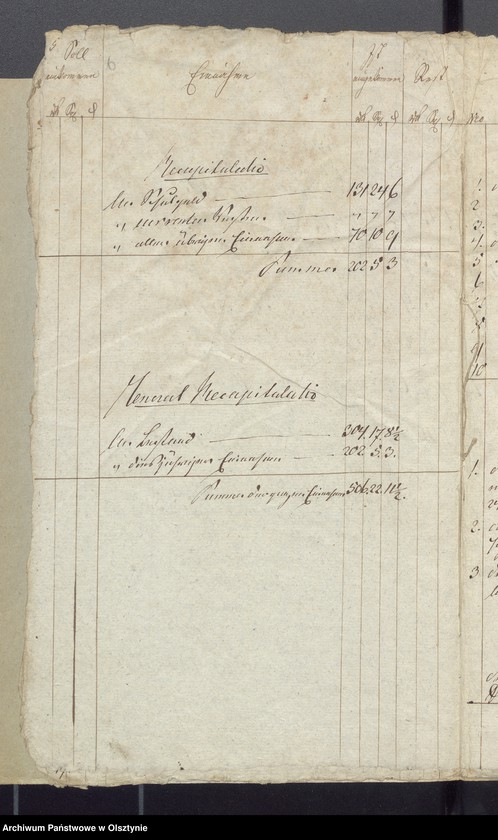 image.from.unit.number "Schul-Cassen Rechnung des Kirchspiels Widminnen"