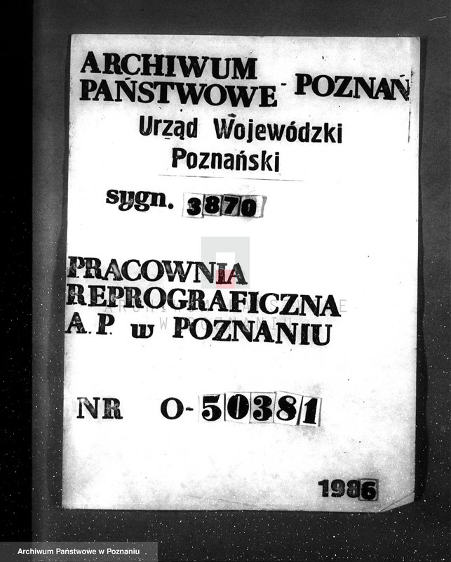 Obraz 1 z jednostki "Nadzór nad gospodarką w lasach majętności Koszuty powiat średzki"