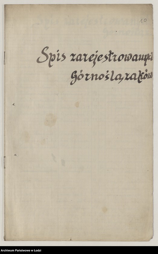 Obraz 12 z jednostki "Spis Górnoślązaków"