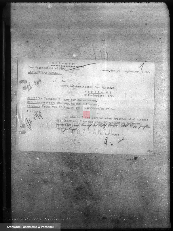 Obraz 5 z jednostki "Übersichten über den Geschäftsumfang im Bauwesen und der Reichsbauverwaltung"