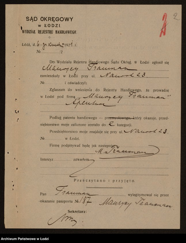 Obraz 4 z jednostki "Maurycy Trauman - ajentura"