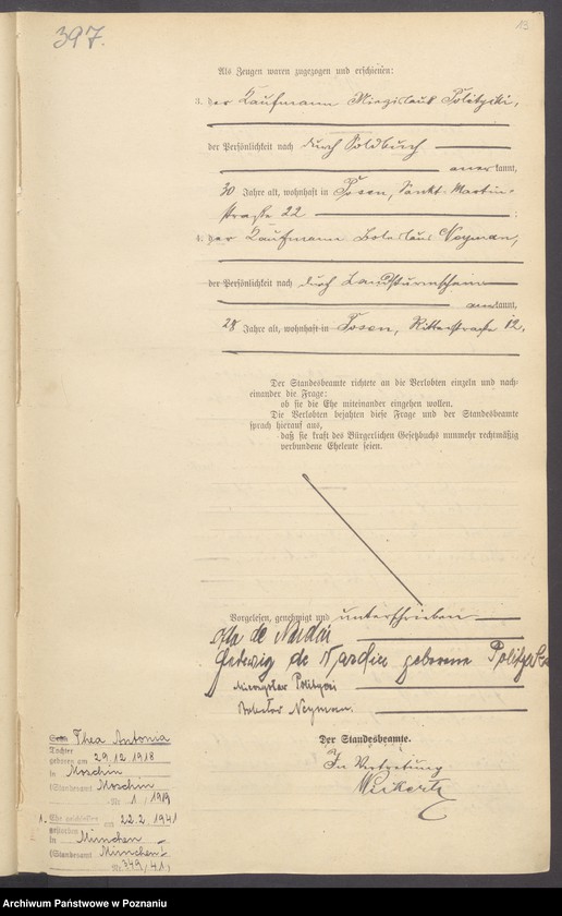 Obraz 15 z jednostki "Księga miejscowa małżeństw tom III [Rejestr główny małżeństw]"