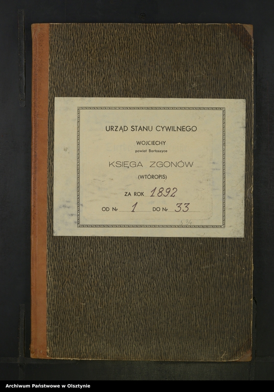 image.from.unit.number "Sterbe-Neben-Register Nr 1 - 33"