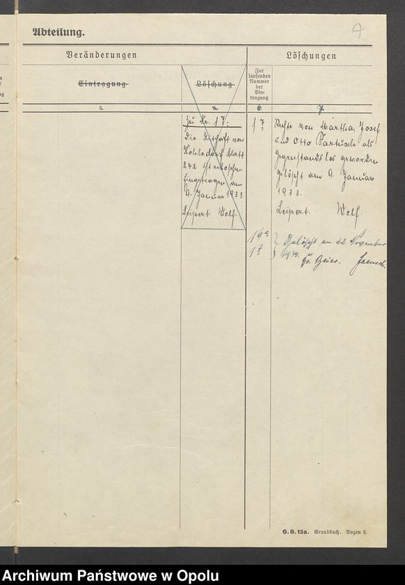 image.from.unit.number "Tabelle zu den Grundakten für Band VII, Bl. 247 Kohlsdorf Paul Drutschmann"