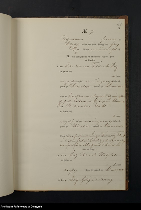 image.from.unit.number "Heiraths-Neben-Register Nr 1 - 14"