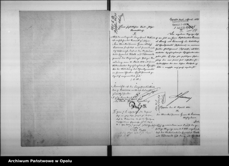 Obraz 18 z jednostki "Acta des Magistrats zu Oppeln betreffend den Wein- u.[nd] Bier-Ausschank im Siwinna