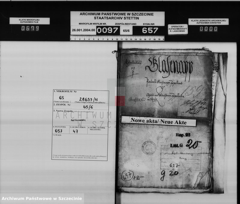 Obraz 1 z jednostki "Paul v. Glasenapp zu Pollnow und Manow / Martin v. Kleist zu Dargen: Bürgschaftsschuld [für Joachim v. Puttkamer zu Poberow]."