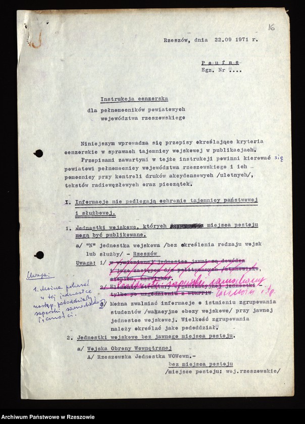 image.from.unit.number "Instrukcje i pisma okólne Naczelnika WUKPPiW [Wojewódzki Urząd Kontroli Prasy, Publikacji i Widowisk]w Rzeszowie"