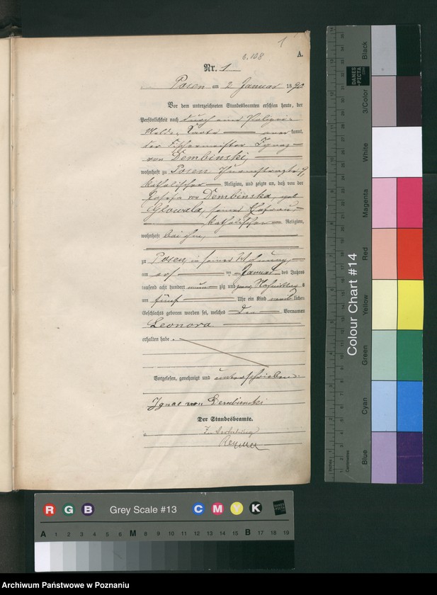 Obraz 4 z jednostki "Księga urodzeń t. I"