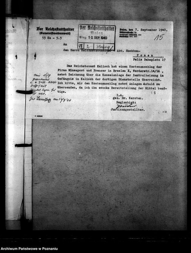 Obraz 19 z jednostki "Haftanstalt - Kalisch"