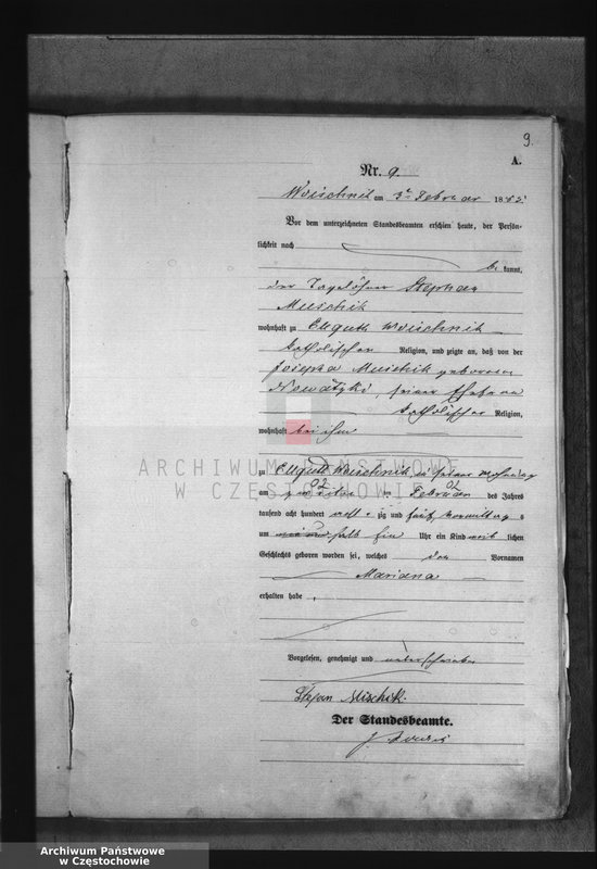 image.from.unit.number "[Pierwopis aktów urodzeń z 1885 roku]."