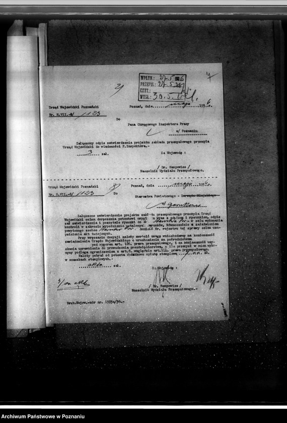 Obraz 11 z jednostki "Zatwierdzenie zakładu przemysłowego /rzeźni/ Artura Abrahama w Hucie pow. czarnkowski"