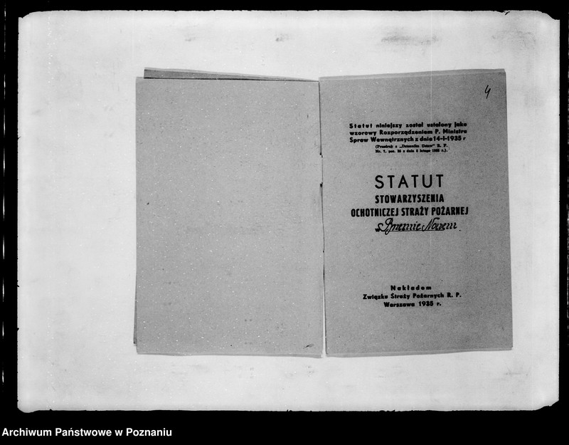 Obraz 8 z jednostki "/Stowarzyszenie ochotniczej straży pożarnej powiatu wągrowieckiego/ litery od B-N"