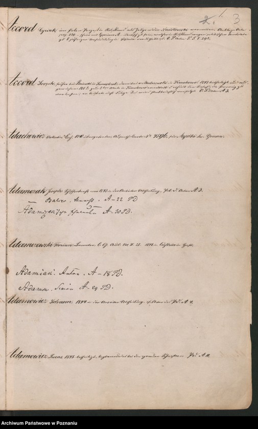 Obraz 6 z jednostki "Alphabetisches Verzeichnis der polnischen Emigranten"