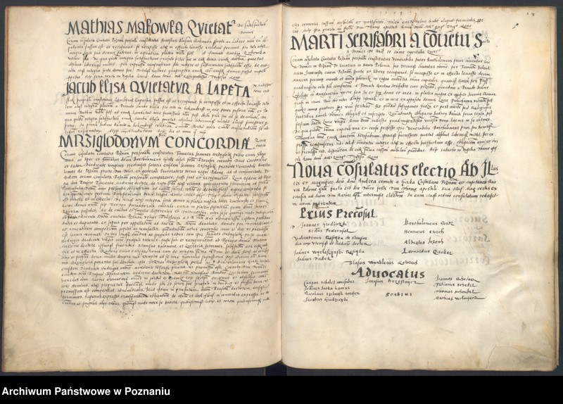 Obraz 18 z jednostki "Liber obligacionum, decretorum, quietationum, contractuum, bona immobilia, summas pecuniaris ac res ad diuturnitatem pertinentes continens coram spectabili consulatu Posnaniensi ...signo B."
