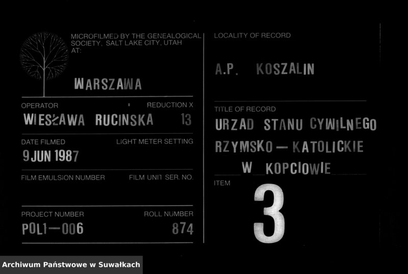 image.from.unit.number "Duplikat Kopciovskago R.K. Prichoda rodivšichsja brakosočetavšichsja i umeršich za 1883 god"