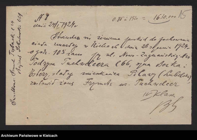 image.from.unit.number "Załączniki do akt zgonu Okręgu Bożniczego Kielce za rok 1924"