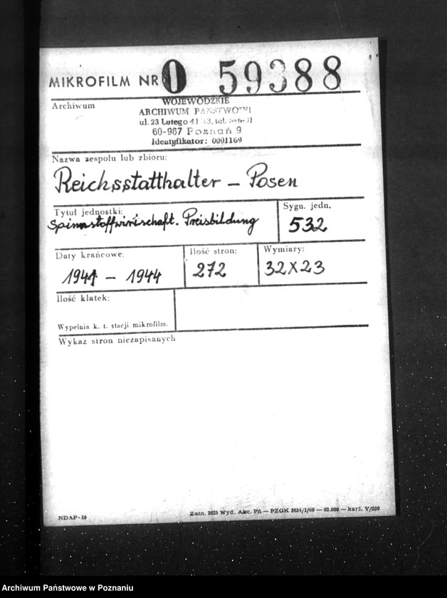 Obraz 2 z jednostki "Spinnstoffwirtschaft. Preisbildung"