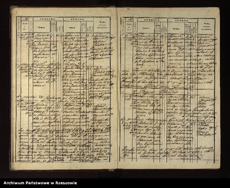 Obraz 8 z jednostki "Księga urodzeń, małżeństw i zgonów dla miejscowości Dudyńce, Jędruszkowce, Markowce, Pisarowce, Pobiedno"